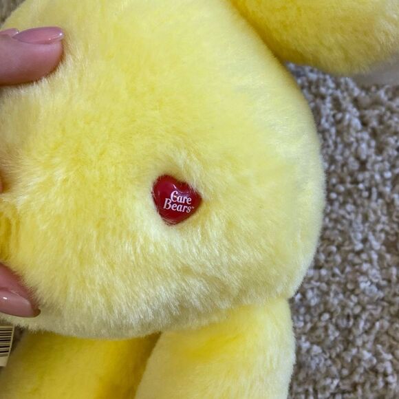 Nwt Vtg 2002 Care Bears Stuffed Yellow Toy Bear 20s Anniversary Plush Animal 13” - Picture 5 of 7